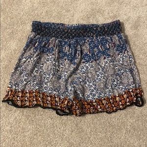 Flowy boho shorts